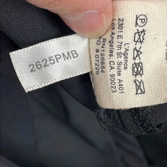 New L’Agence Pilar Wide Leg Pant Trouser Black Office Business Sz 16 - Picture 13 of 16